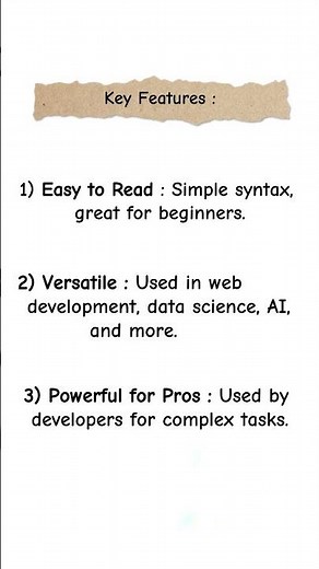 Why Learn Python? | Python Basics for Beginners 🐍#shorts