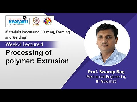 Lec 21: Processing of polymer: Extrusion