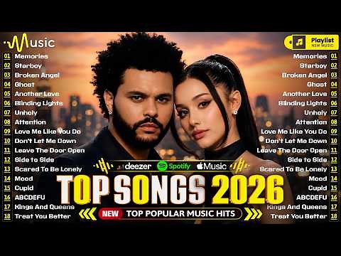 Top Hits 2026 🚀 Dua Lipa, The Weeknd, Ed Sheeran, Shakira, Justin Bieber ♫ Trending Pop Songs 2026