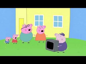 Peppa broke the TV…and then the black liquid appeared