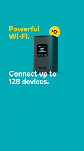 41K views | Connect up to 128 devices with the Optus 5G Wi-Fi Modem, included when you stay on an eligible plan.​ $0 modem credit when you stay connected for 36 months. Available in selected areas. Actual speeds may vary and are limited by the plan speed. T&Cs apply. | Optus | Facebook