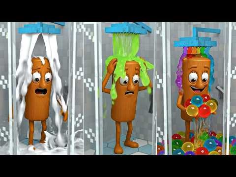 Satisfying Minecraft Physics Showcase with Bathroom 😮 Relaxing Simulation in 4K | ZenBlock Craft