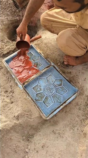 Hand made tile making useful cement products