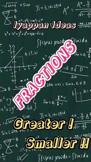 Comparing Fractions|Greater than and Less than|Comparing Fractions Made Easy#fraction#shorts#ideas