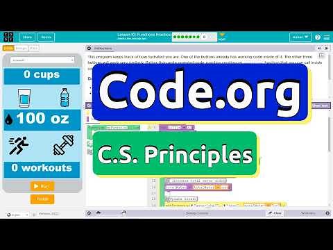 Code.org Lesson 10.8 C Functions Practice | Tutorial with Answers | Unit 4 CS Principles