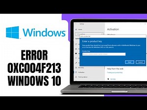 Error 0xc004f213 Windows 10 (SOLUTION)