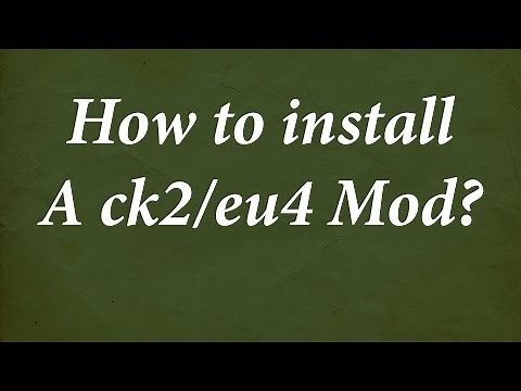 How to install a mod for EU4 and CK2