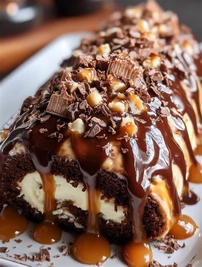 🍰 ROLLO DE CHOCOLATE Y CARAMELO (VERSIÓN TRADICIONAL) Duración total: 1 hora 40 minutos Preparación: 40 minutos Cocción: 12 minutos Enfriado y montaje: 45 minutos Porciones: 10 Calorías por porción: aprox. 480 kcal 🧈 INGREDIENTES 👉 Para el bizcocho de chocolate: 3 huevos grandes (180 g aprox.) 100 g de azúcar blanca 60 g de harina de trigo común (todo uso) 20 g de cacao en polvo sin azúcar ½ cucharadita (2 g) de levadura química (polvo de hornear) 1 pizca de sal 1 cucharadita de esencia de va