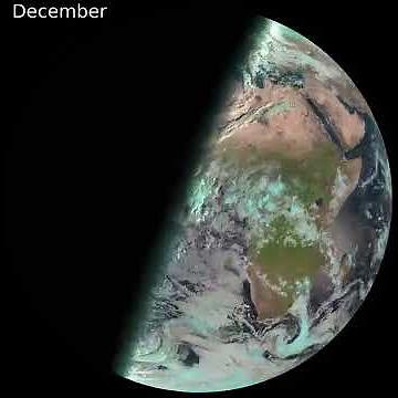 365-day time-lapse of Earth images shows sunlight movement