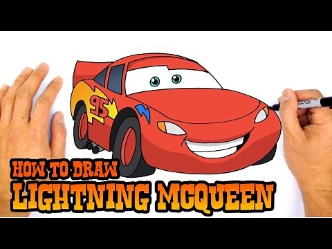 How to Draw Lightning McQueen | Cars 3