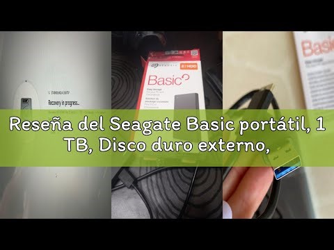 Reseña del Seagate Basic portátil, 1 TB, Disco duro externo, HDD, USB 3.0 para PC, ordenador portáti