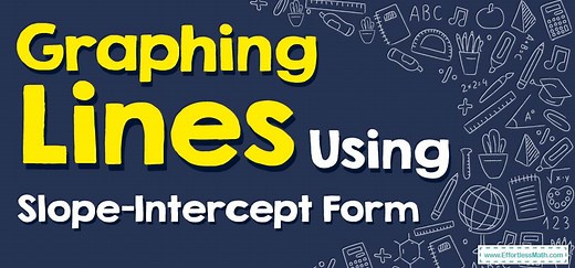 How to Graph Lines by Using Slope–Intercept Form? (+FREE Worksheet!)