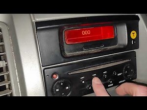 Radio Code + setting the Clock - Renault Trafic, Opel Vivaro, Nissan Primastar