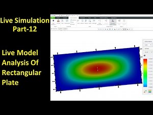 #12 Creo Live Simulation- Live Model Analysis Of Rectangular Plate