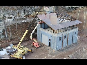 Container castle roofing