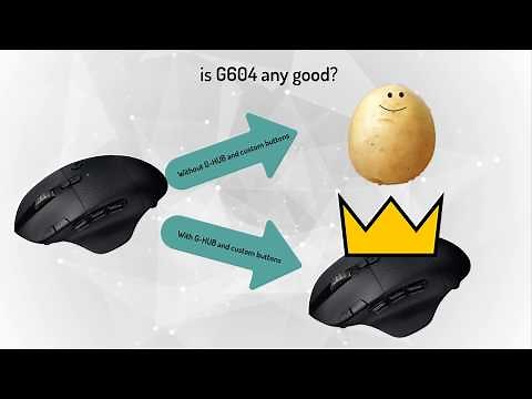 Logitech G604 Lightspeed - Simple guide to buttons configuration and G-SHIFT function.