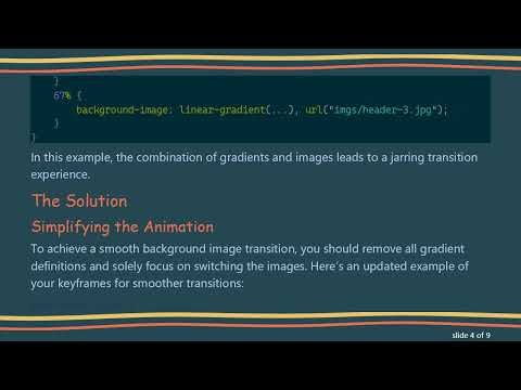 How to Achieve a Smooth CSS Background Transition for Your Header Images