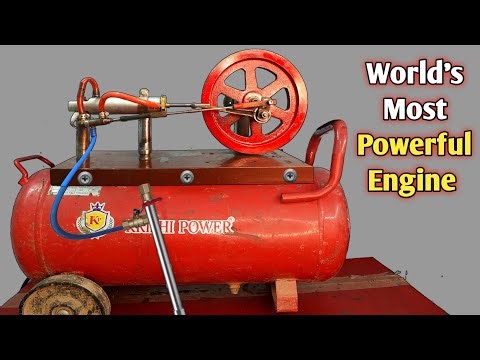 World's Most Powerful Steam Engine || DOUBLE Cylinder Steam Engine