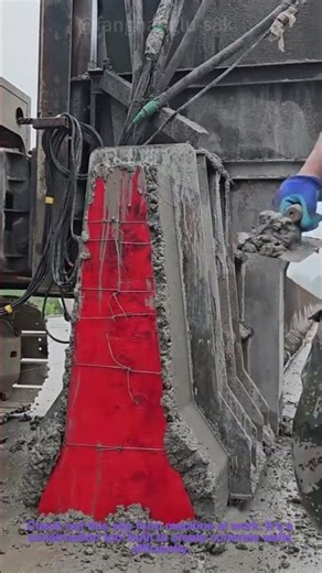 Slip Form Machine In Action: Building A Concrete Wall