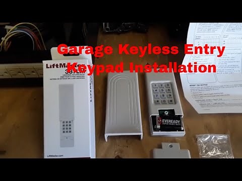 DIY / Installing a Garage Keyless Entry Keypad...