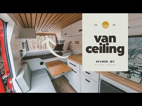BEST Campervan DIY Ceiling I How To Build and Install
