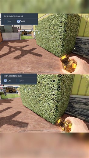 Explosion Shake ON vs OFF | #codmobile