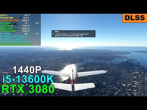 Microsoft Flight Simulator 2020 (DLSS) RTX 3080 | 13600K | Max Settings 1440P