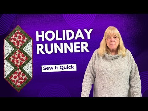 Holiday Table Runner Tutorial: Easy, Fast, and Festive | Episode 183