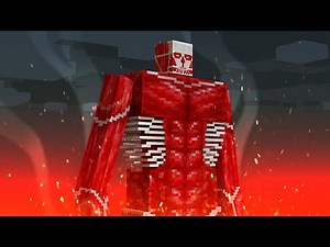 Armin Colossal Titan transforms - Minecraft animation