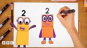 How To Draw Numberblock Two