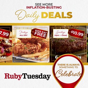 625 reactions · 74 shares | Give yourself a holiday break and bonus at Ruby Tuesday. We have this year’s hottest gifts. And some cold ones too. | Ruby Tuesday | Facebook