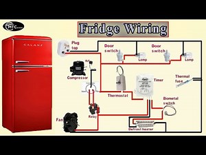 How To Refrigerator Wiring diagram | Refrigerator Compressor wiring | Fridge Wiring Diagram,