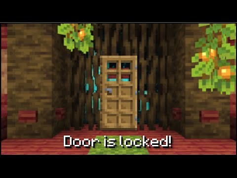 Minecraft - How To Lock A Door!