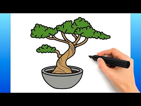 How To Draw A Bonsai Tree (Easy Drawing Tutorial)
