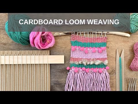 Cardboard Loom Weaving
