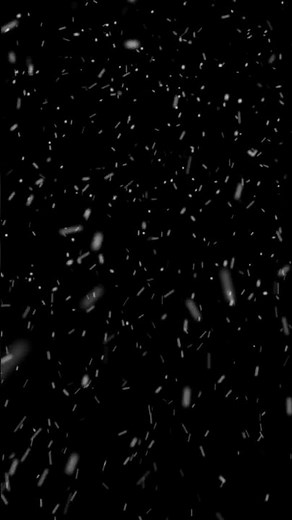 Snow Overlay Loop with Black Background