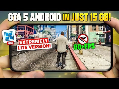 🚀 GTA 5 Extremely Lite 15 GB Version On Mobile! Winlator Full Setup + GTA 5 Lite Smooth Gameplay