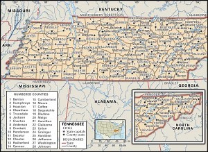 Tennessee County Maps: Interactive History & Complete List