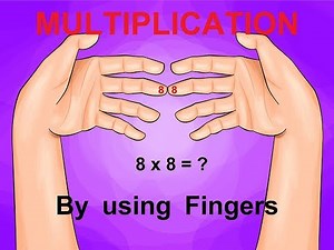 Multiplication made easy (By using only Hands) - Maths tricks