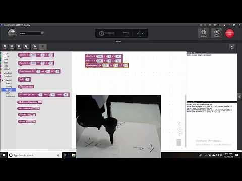 Relative and Absolute Movements With the Dobot and Blockly