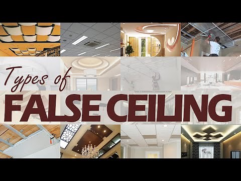 Different TYPES OF FALSE CEILING and their detail