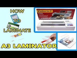 How to use Laminating Machine | Polaris A3 Laminator
