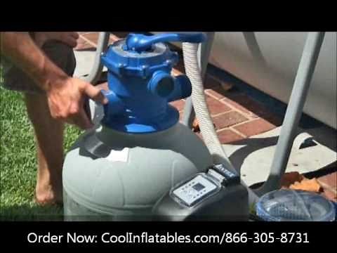 Intex 1600 gal/hr Sand Filter w/Saltwater System Setup Instructions