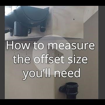 How to measure the offset size (from gutter outlet to downpipe) you'll need to order