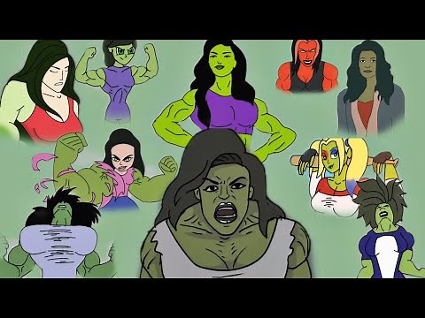 All Shehulk transformation compilation||Art by Arun she hulk compilations