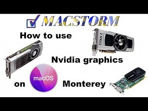 How to use Nvidia graphics on macOS Monterey
