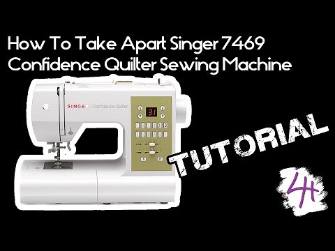 How To Take Apart Singer 7469 Confidence Quilter Sewing Machine (7422, 7442, 7444, 7462, 7467, 7470)