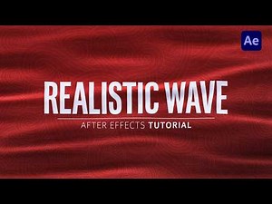 After Effects Realistic Fabric Wave Animated Tip Easy Tutorial