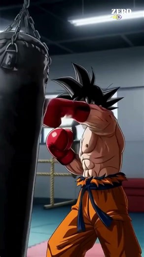 Goku’s INSANE Boxing Training 💥 Ultra Power Punch Mode! #goku #foryou #reels#shorts #fighting #fyp