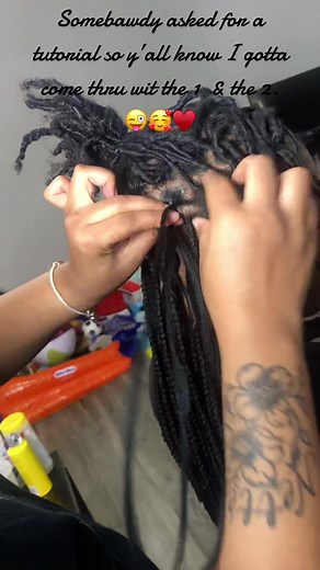 Tutorial: Knotless Braids Over Locs | Finishing Look